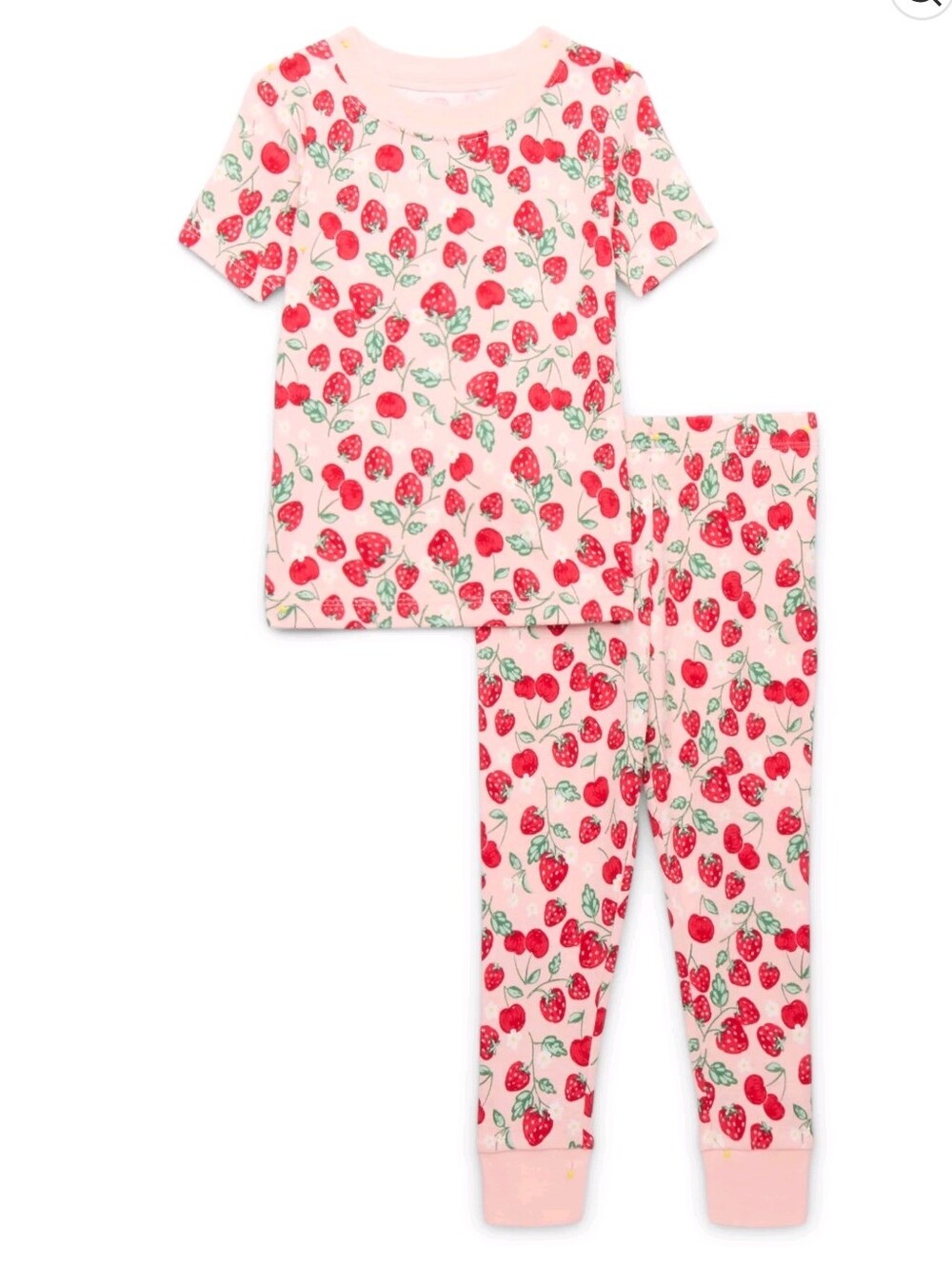 Strawberry and Cherry Fruit Pajamas